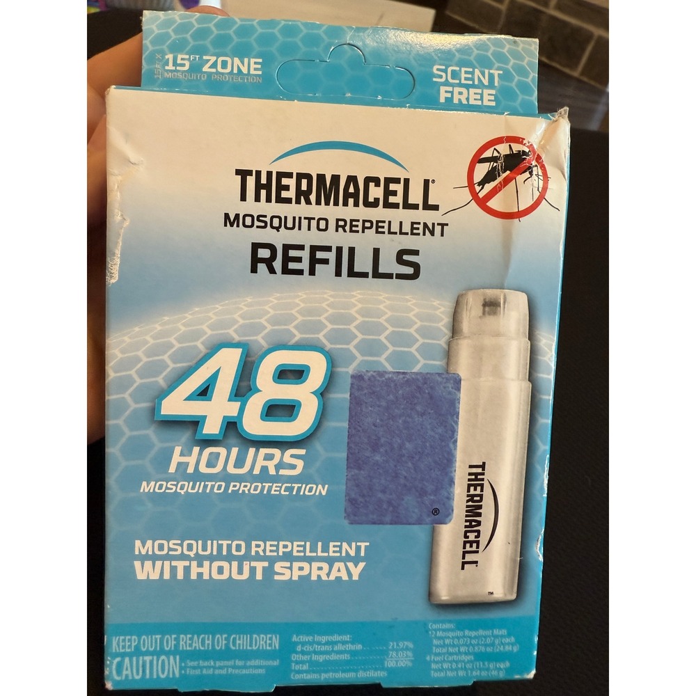 Thermacell Mosquito‎ Repellent Refills 48 Hours Repels Mosquitos Without Spray